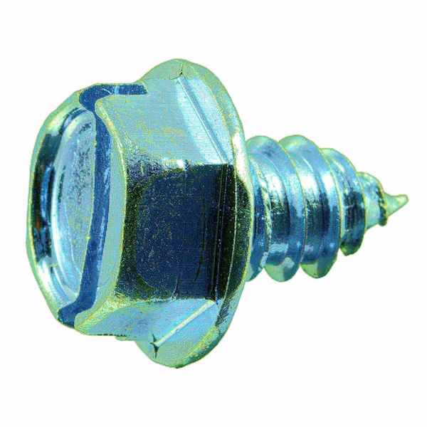 Midwest Fastener Sheet Metal Screw, 5/16" x 1/2 in, Zinc Plated Steel Flange Hex Head Slotted Drive, 15 PK 37621 - main